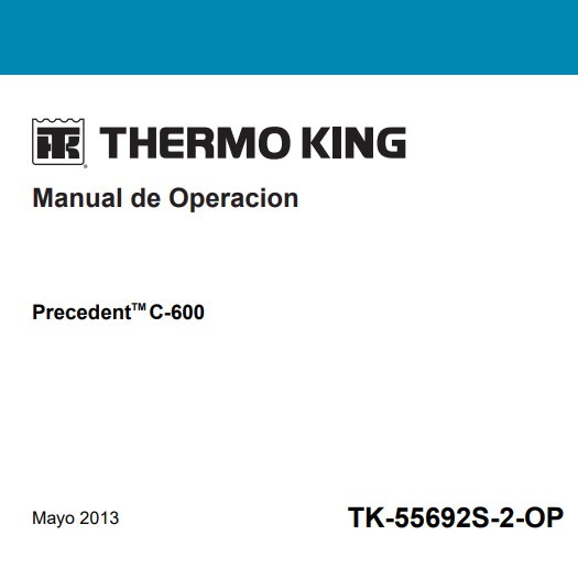 Manual de Operacion Precedent C-600