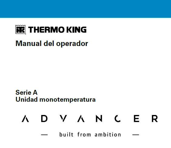 Manual de Operacion Advancer Serie A