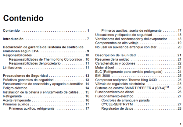 Manual de Operacion Precedent S-600